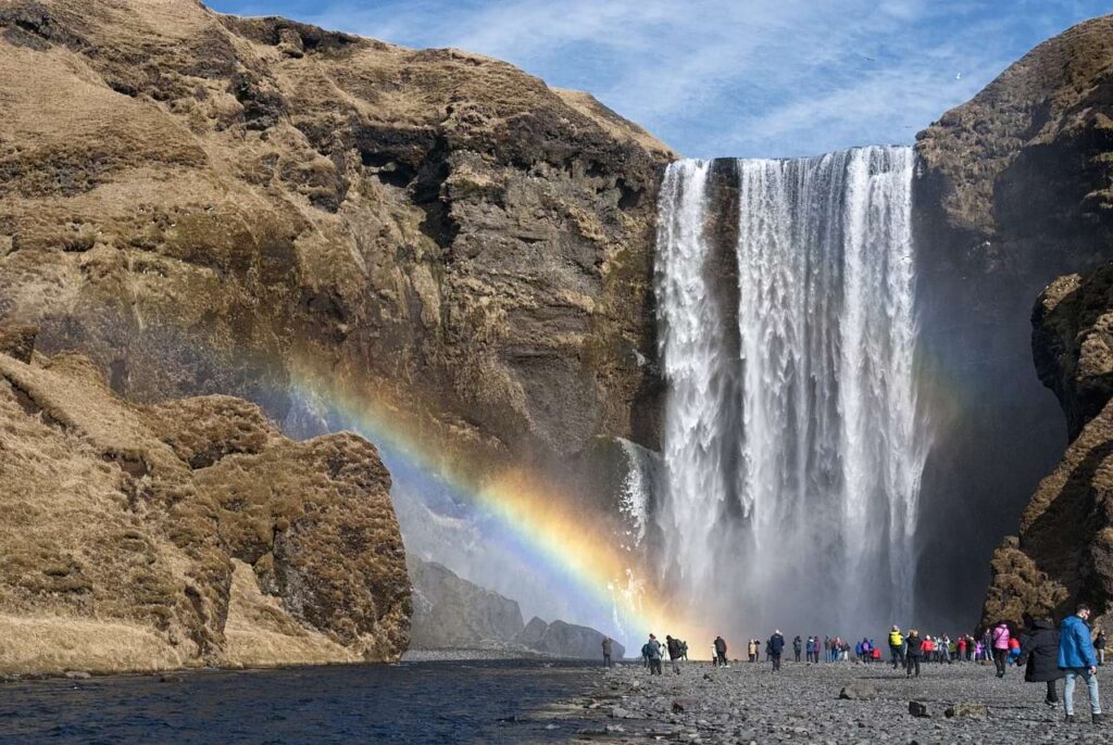Iceland waterfall Solo female travelers