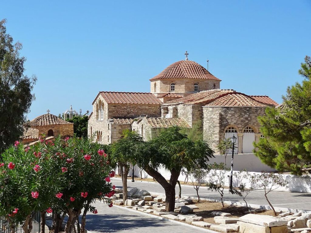 church in Parikia greece